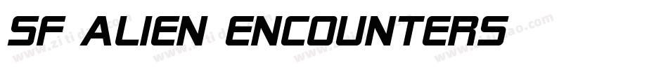 SF Alien Encounters字体转换